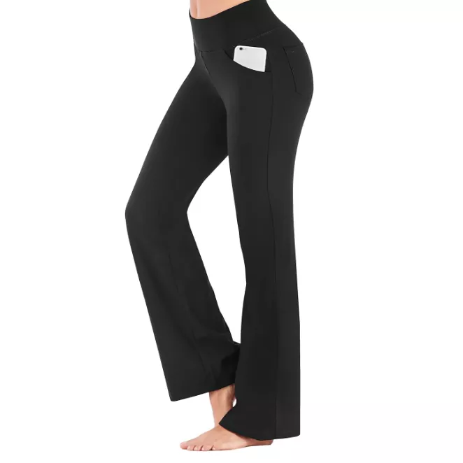 Celana Yoga Pinggang Tinggi Lembut Wanita